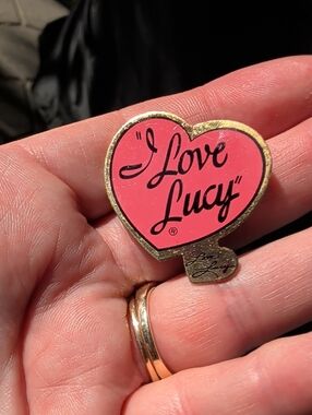 I Love Lucy Pink Heart Enamel Pin